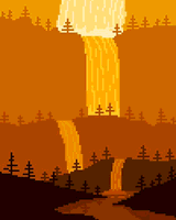 Morning Falls by Pixel Art For The He