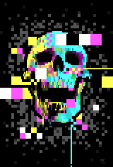 CMYK skull by Darokin